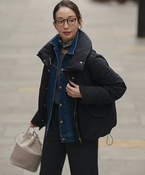 RED CARD TOKYO（レッドカード）の「オーバーサイズ デニム ジャケット（デニムジャケット・レディース・ネイビー系/ターコイズブルー系/ダルブルー系/ライトグレー系・38/36）」の19枚目の写真