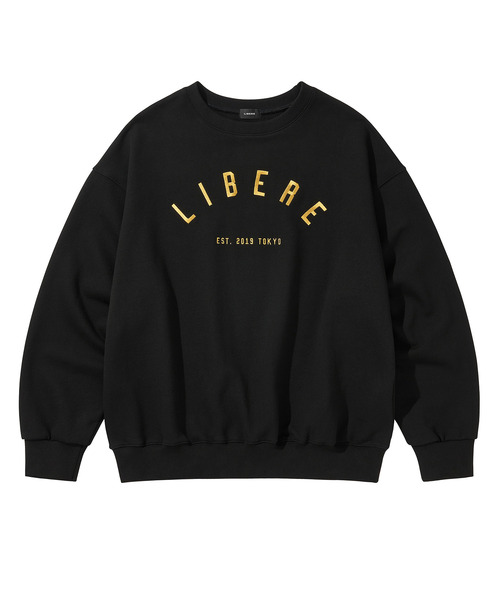 LIBERE（リベーレ）の「LIBERE リベーレ / LOGO CREWNECK SWEAT ビッグシルエットロゴ刺繍クルーネックスウェット / 255218-255219（スウェット・メンズ・ブラック/ブラウン・MEDIUM/LARGE）」の6枚目の写真