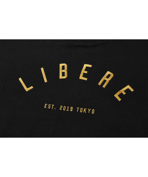 LIBERE（リベーレ）の「LIBERE リベーレ / LOGO CREWNECK SWEAT ビッグシルエットロゴ刺繍クルーネックスウェット / 255218-255219（スウェット・メンズ・ブラック/ブラウン・MEDIUM/LARGE）」の9枚目の写真