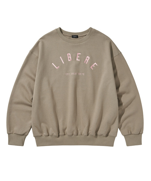 LIBERE（リベーレ）の「LIBERE リベーレ / LOGO CREWNECK SWEAT ビッグシルエットロゴ刺繍クルーネックスウェット / 255218-255219（スウェット・メンズ・ブラック/ブラウン・MEDIUM/LARGE）」の16枚目の写真