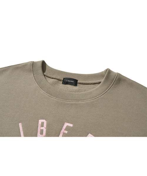 LIBERE（リベーレ）の「LIBERE リベーレ / LOGO CREWNECK SWEAT ビッグシルエットロゴ刺繍クルーネックスウェット / 255218-255219（スウェット・メンズ・ブラック/ブラウン・MEDIUM/LARGE）」の18枚目の写真