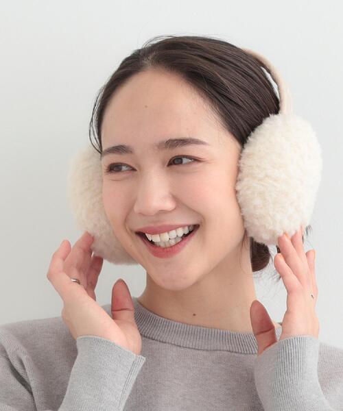 SHOO・LA・RUE（シューラルー）の「【折りたたみ】ボアイヤマフ（イヤーマフ・レディース・グレー/アイボリー/ブラウン系/ブラック・00）」の5枚目の写真