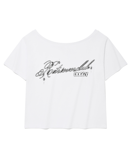 Retriever Club（レトリーバークラブ）の「GLOW ONE SHOULDER TEE [WHITE]（Tシャツ/カットソー・レディース・その他・FREE）」の2枚目の写真
