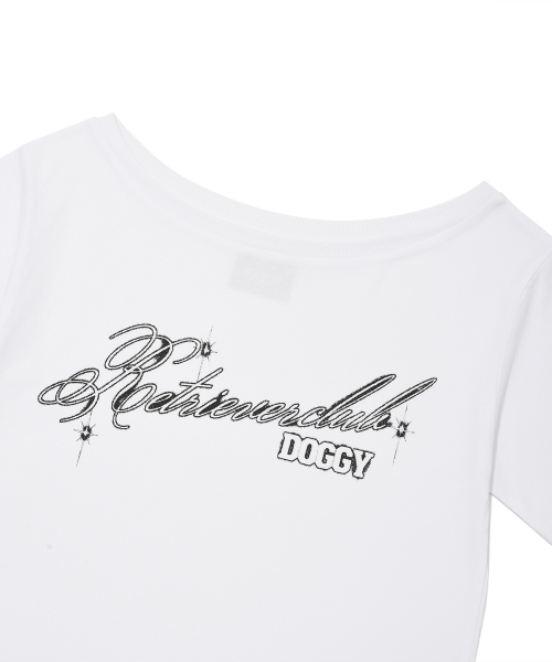 Retriever Club（レトリーバークラブ）の「GLOW ONE SHOULDER TEE [WHITE]（Tシャツ/カットソー・レディース・その他・FREE）」の4枚目の写真