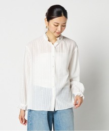 RACE FRILL COLLAR BLOUSE