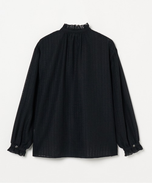 HELIOPOLE(エリオポール)の「RACE FRILL COLLAR BLOUSE(シャツ/ブラウス・レディース・ブラック/ホワイト・38)」の3枚目の写真