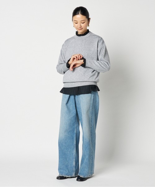 HELIOPOLE(エリオポール)の「RACE FRILL COLLAR BLOUSE(シャツ/ブラウス・レディース・ブラック/ホワイト・38)」の17枚目の写真