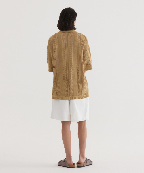COVERNAT(カバーナット)の「クロシェハーフニットシャツ ベージュ(シャツ/ブラウス・レディース・その他・SMALL/MEDIUM/LARGE/X-LARGE)」の8枚目の写真