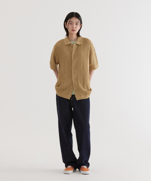 COVERNAT(カバーナット)の「クロシェハーフニットシャツ ベージュ(シャツ/ブラウス・レディース・その他・SMALL/MEDIUM/LARGE/X-LARGE)」の10枚目の写真