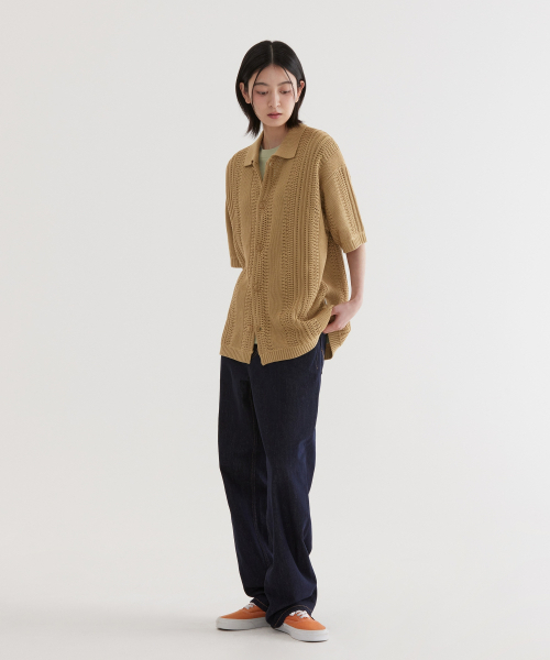 COVERNAT(カバーナット)の「クロシェハーフニットシャツ ベージュ(シャツ/ブラウス・レディース・その他・SMALL/MEDIUM/LARGE/X-LARGE)」の11枚目の写真
