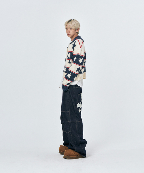 SCHISM INDUCING(スキズムインデューシング)の「STARS COWICHAN ZIP CARDIGAN NAVY(カーディガン/ボレロ・レディース・その他・OS)」の16枚目の写真