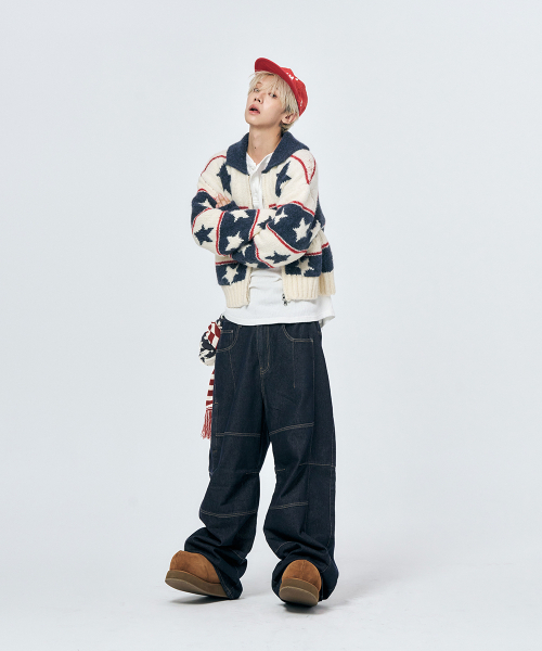 SCHISM INDUCING(スキズムインデューシング)の「STARS COWICHAN ZIP CARDIGAN NAVY(カーディガン/ボレロ・レディース・その他・OS)」の18枚目の写真