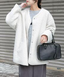 URBAN RESEARCH レザーノーカラージャケット URBAN RESEARCH DOORS（アーバンリサーチドアーズ） ジャケット ノー