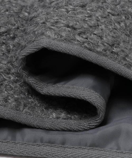 ITEMS URBANRESEARCH(アイテムズ アーバンリサーチ)の「ボアジャケット(ノーカラージャケット・レディース・グレー/ライトブラウン/オフホワイト・FREE)」の5枚目の写真