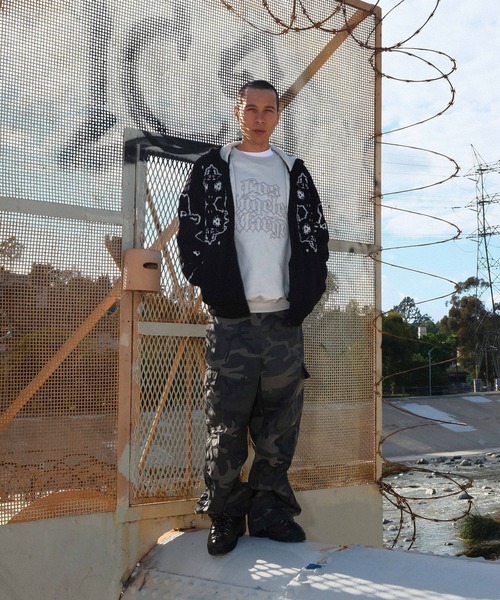 XLARGE(エクストララージ)の「JACQUARD FUZZY ZIP UP HOODED SWEATER(ニット/セーター・メンズ・ブラック/オリーブ/ブルー・S/M/L/XL)」の22枚目の写真