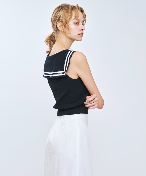 DEICY(デイシー)の「セーラーカラーマリンニット(ニット/セーター・レディース・ネイビー/ピンク/アイボリー・FREE)」の21枚目の写真