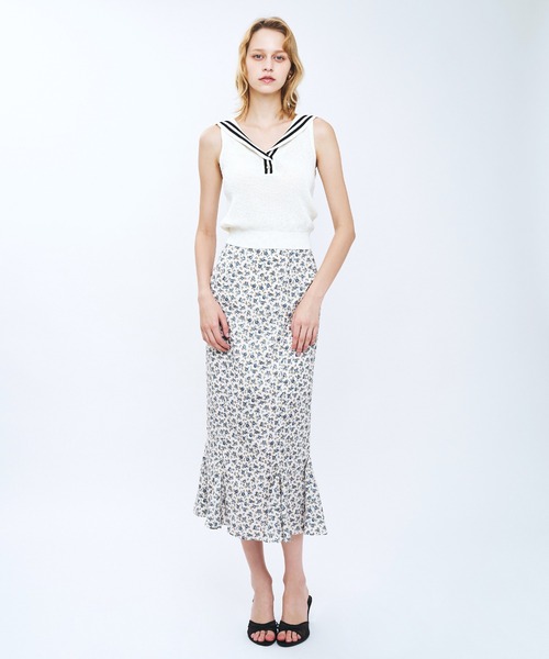 DEICY(デイシー)の「セーラーカラーマリンニット(ニット/セーター・レディース・ネイビー/ピンク/アイボリー・FREE)」の4枚目の写真