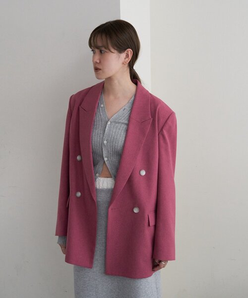 SHENERY(シーナリー)の「トロテーラードジャケット(テーラードジャケット・レディース・ブラック/ローズ/ベージュ・FREE)」の8枚目の写真