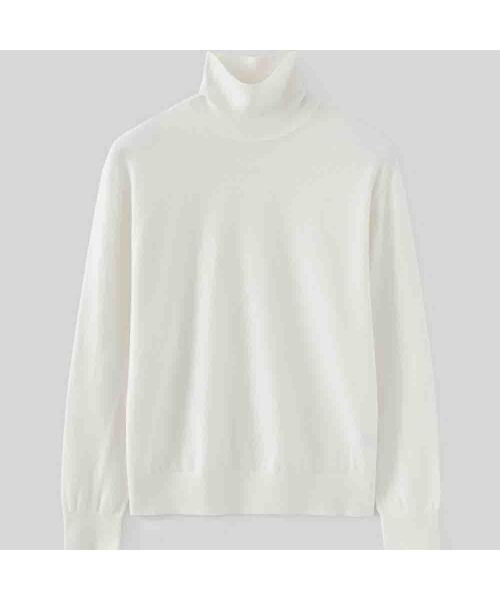 FABREGAT（ファブレガ）の「ソフトタートルネックニット (3COLOR)（ニット/セーター・メンズ・チャコール/アイボリー/ブラック・2/3）」の2枚目の写真