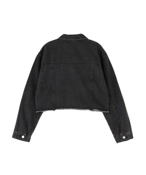 ROYAL FLASH(ロイヤルフラッシュ)の「MITSUKI/ミツキ/切りっぱなしクロップドデニムジャケット(デニムジャケット・レディース・ブラック/ブルー・F)」の17枚目の写真