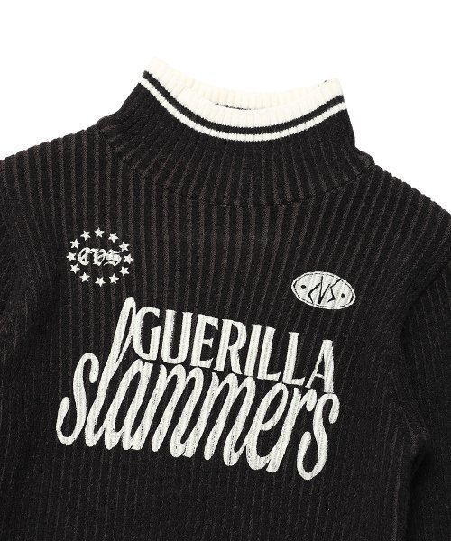 Cavish(カビシ)の「W SLAMMERS TURTLE NECK KNIT BLACK(CV2DFFK640A)(ニット/セーター・レディース・ブラック・MEDIUM/LARGE)」の3枚目の写真