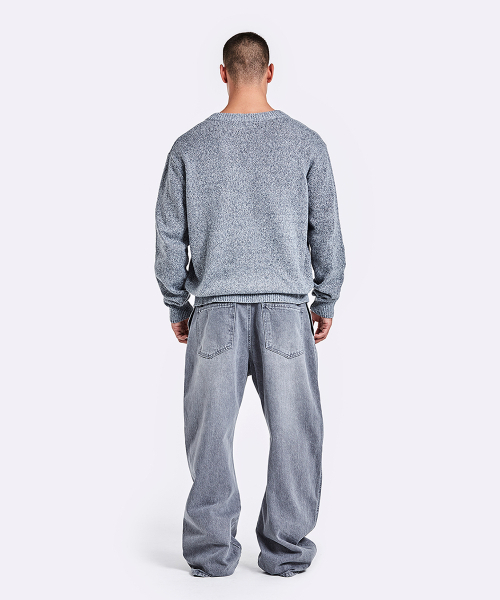 51%(フィフティーワンパーセント)の「ピアスVネックニット - グレー(ニット/セーター・メンズ・その他・MEDIUM/LARGE)」の4枚目の写真