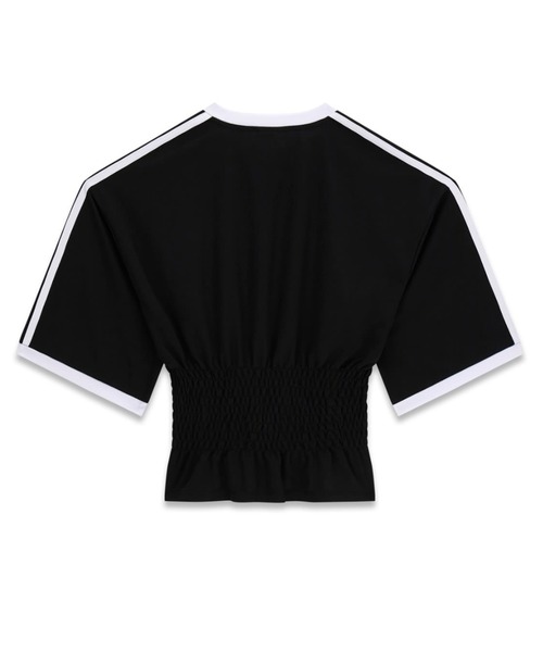 Guess(ゲス)の「GUESS Originals Shirred Printed Sports Tee Tシャツ(Tシャツ/カットソー・レディース・ブラック・SMALL/X-SMALL/MEDIUM)」の2枚目の写真
