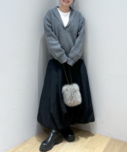 スタイルミキサー　STYLEMIXER テーラーカラーニットトップ STYLEMIXER | テーラーカラーニットトップ (ニット ) |SHEL'TTER WEBSTORE