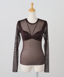 JOURNAL STANDARD（ジャーナルスタンダード）の「【NICENICE MOMENT / ナイスナイスモーメント】 MESH LS SHELL（その他アンダーウェア/インナー）」