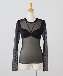 JOURNAL STANDARD（ジャーナルスタンダード）の「【NICENICE MOMENT / ナイスナイスモーメント】 MESH LS SHELL（その他アンダーウェア/インナー）」