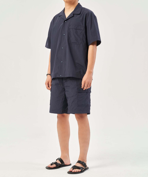 PLAC（プラック）の「オープンカラー半袖シャツネイビー（シャツ/ブラウス・メンズ・その他・LARGE/SMALL/MEDIUM）」の4枚目の写真
