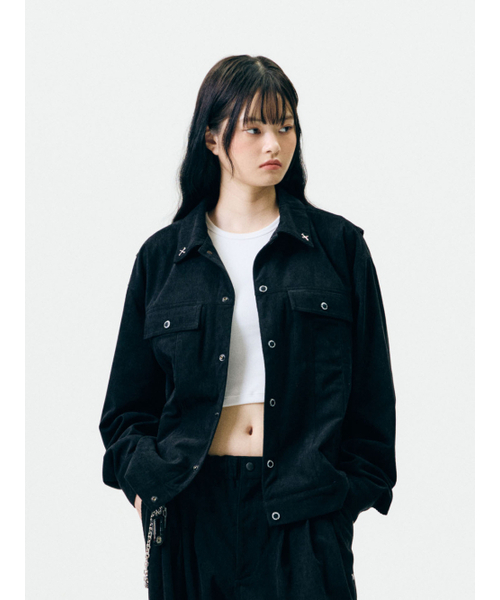 JAMIE WEST(ジェイミーウエスト)の「JWGC コーデュロイトラッカージャケット (ブラウン)(デニムジャケット・レディース・その他・MEDIUM/LARGE/X-LARGE)」の7枚目の写真