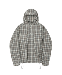SECONDMONO（セカンドモノローグ）の「Check Snap Hooded Jacket [BEIGE]_SEJK011BEIGE（ナイロンジャケット）」