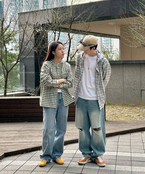 SECONDMONO（セカンドモノローグ）の「Check Snap Hooded Jacket [BEIGE]_SEJK011BEIGE（ナイロンジャケット・レディース・その他・SMALL/MEDIUM/LARGE/X-SMALL）」の15枚目の写真