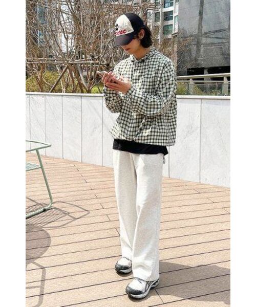 SECONDMONO（セカンドモノローグ）の「Check Snap Hooded Jacket [BEIGE]_SEJK011BEIGE（ナイロンジャケット・レディース・その他・SMALL/MEDIUM/LARGE/X-SMALL）」の21枚目の写真