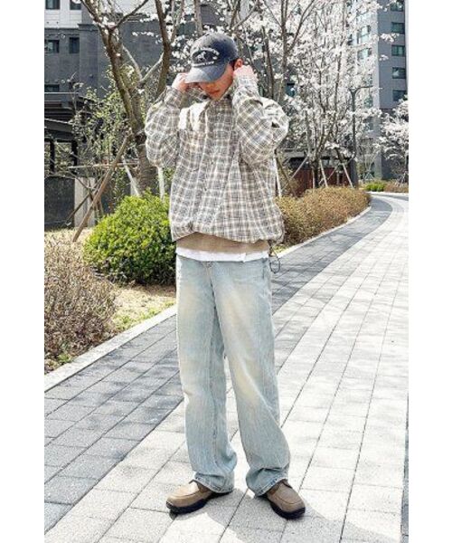 SECONDMONO（セカンドモノローグ）の「Check Snap Hooded Jacket [BEIGE]_SEJK011BEIGE（ナイロンジャケット・レディース・その他・SMALL/MEDIUM/LARGE/X-SMALL）」の22枚目の写真