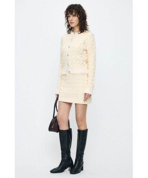 MOUSSY(マウジー)の「LINE CABLE 2PIECES セット(ワンピース・レディース・ネイビー/キナリ/チャコールグレー・1/2)」の9枚目の写真