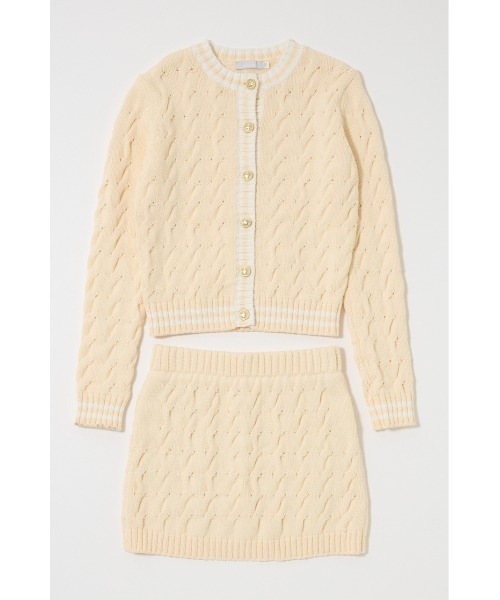 MOUSSY(マウジー)の「LINE CABLE 2PIECES セット(ワンピース・レディース・ネイビー/キナリ/チャコールグレー・1/2)」の11枚目の写真