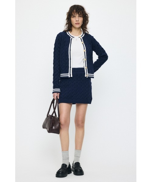 MOUSSY(マウジー)の「LINE CABLE 2PIECES セット(ワンピース・レディース・ネイビー/キナリ/チャコールグレー・1/2)」の13枚目の写真