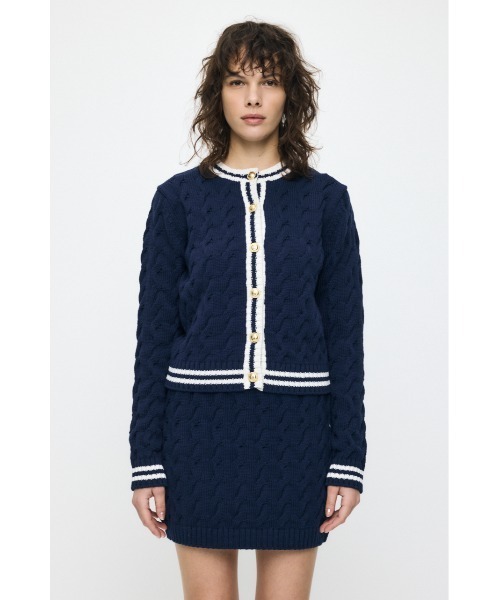 MOUSSY(マウジー)の「LINE CABLE 2PIECES セット(ワンピース・レディース・ネイビー/キナリ/チャコールグレー・1/2)」の17枚目の写真