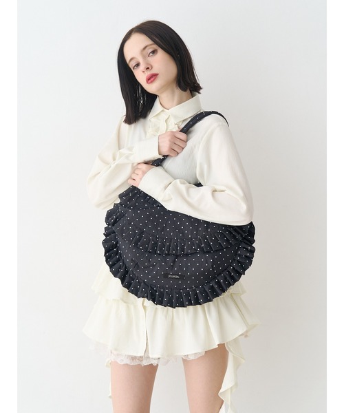 jouetie（ジュエティ）の「パターンフリルトートバッグ（トートバッグ・レディース・ブルー/その他1/オフホワイト/レッド/ブラック・FREE）」の20枚目の写真