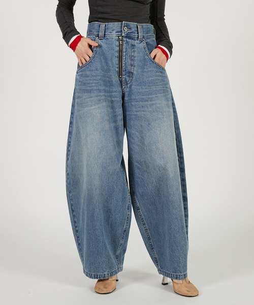 PRANK PROJECT（プランクプロジェクト）の「バギーデニム / Baggy Denim（デニムパンツ・レディース・ブルー/ブラック/ネイビー・36/38）」の3枚目の写真