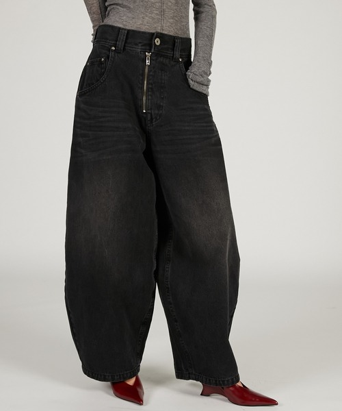 PRANK PROJECT（プランクプロジェクト）の「バギーデニム / Baggy Denim（デニムパンツ・レディース・ブルー/ブラック/ネイビー・36/38）」の4枚目の写真