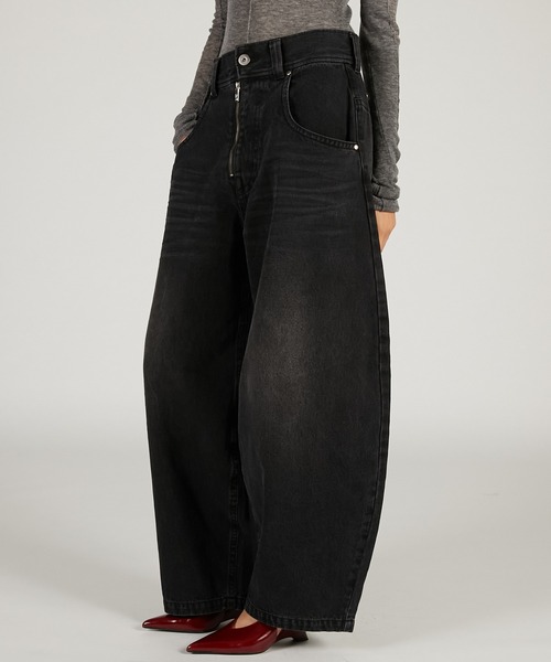 PRANK PROJECT（プランクプロジェクト）の「バギーデニム / Baggy Denim（デニムパンツ・レディース・ブルー/ブラック/ネイビー・36/38）」の5枚目の写真