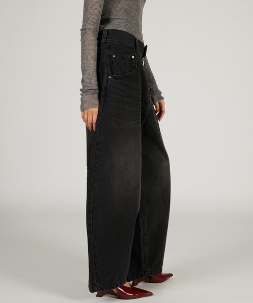 PRANK PROJECT（プランクプロジェクト）の「バギーデニム / Baggy Denim（デニムパンツ・レディース・ブルー/ブラック/ネイビー・36/38）」の7枚目の写真