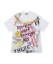 THE MADNESS（ザ マッドネス）の「HAND WORK DESTROY T-SHIRTS_WH（Tシャツ/カットソー）」