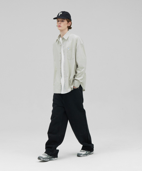 STENDS（ステンズ）の「[M~4XL] フローコットンシャツ_ベージュ（シャツ/ブラウス・メンズ・その他・MEDIUM/LARGE/X-LARGE/XX-LARGE/XXX-LARGE/XXXX-LARGE）」の3枚目の写真