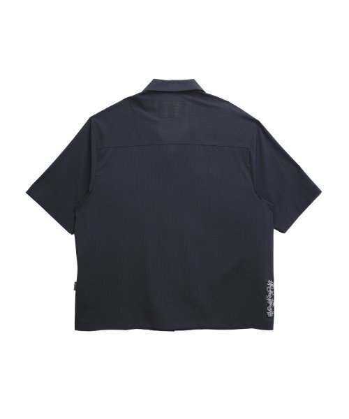 GOSTREET(ゴーストリート)の「オープンカラークーリングパンチングシャツダークネイビー(シャツ/ブラウス・メンズ・その他・MEDIUM/LARGE)」の4枚目の写真