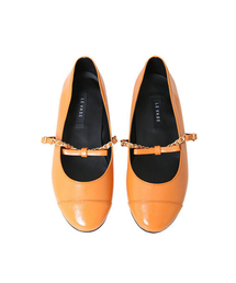 eg) jenny chain flat-orange 2cm