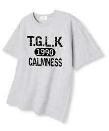 クラックTGLK オーバーサイズ 半袖Tシャツ ライトグレー